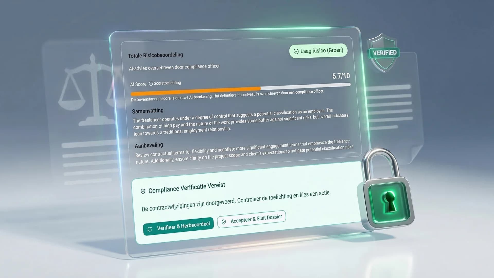 DossierDicht gegenereerde compliance memo